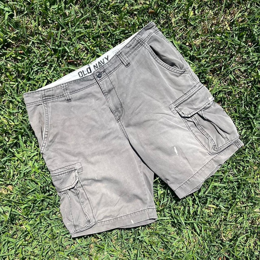 Vintage Distressed Old Navy Gray Men's Cargo Shorts